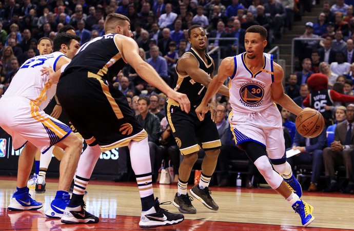 Stephen Curry Warriors x Raptors NBA (Foto: Getty) Stephen Curry Warriors x Raptors NBA (Foto: Getty)