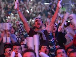 Torcida fez barulho na final de &#39;League of Legends&#39; no Maracanãzinho (Foto: Bruno Alvares/Divulgação)