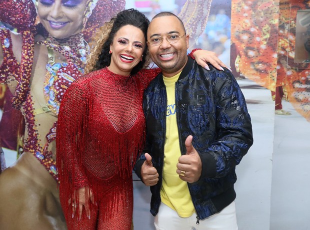 Viviane Araújo e Dudu Nobre (Foto: Anderson Borde e Daniel Pinheiro/AgNews)