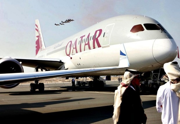 Avião da companhia aérea Qatar Airways (Foto: Divulgação)