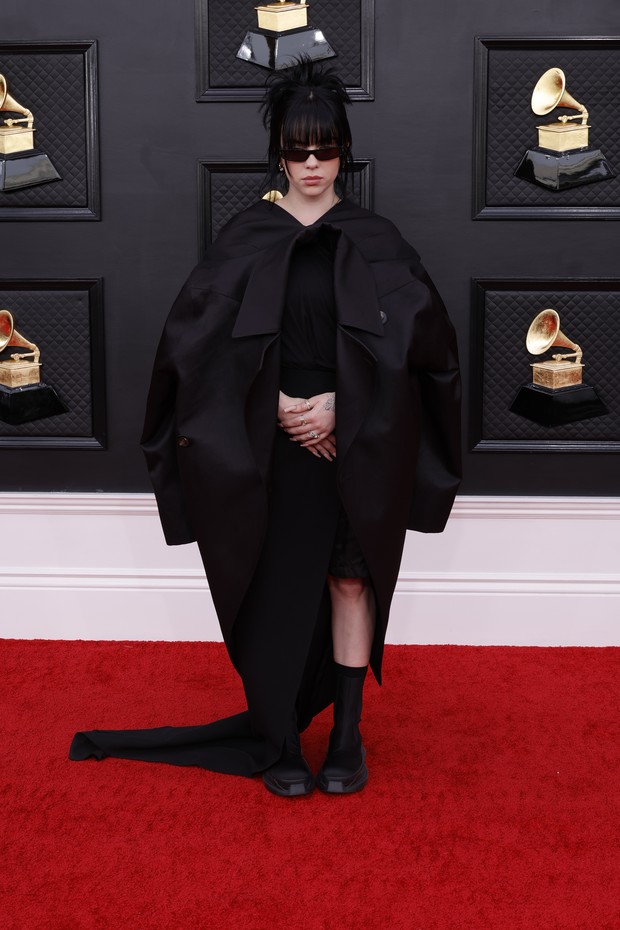 LAS VEGAS, NEVADA - APRIL 03: Billie Eilish attends the 64th Annual GRAMMY Awards at MGM Grand Garden Arena on April 03, 2022 in Las Vegas, Nevada. (Photo by Frazer Harrison/Getty Images for The Recording Academy) (Foto: Getty Images for The Recording A)