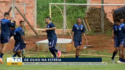 Batalhão FC treina firme para enfrentar o TEC no primeiro jogo do Campeonato Tocantinense