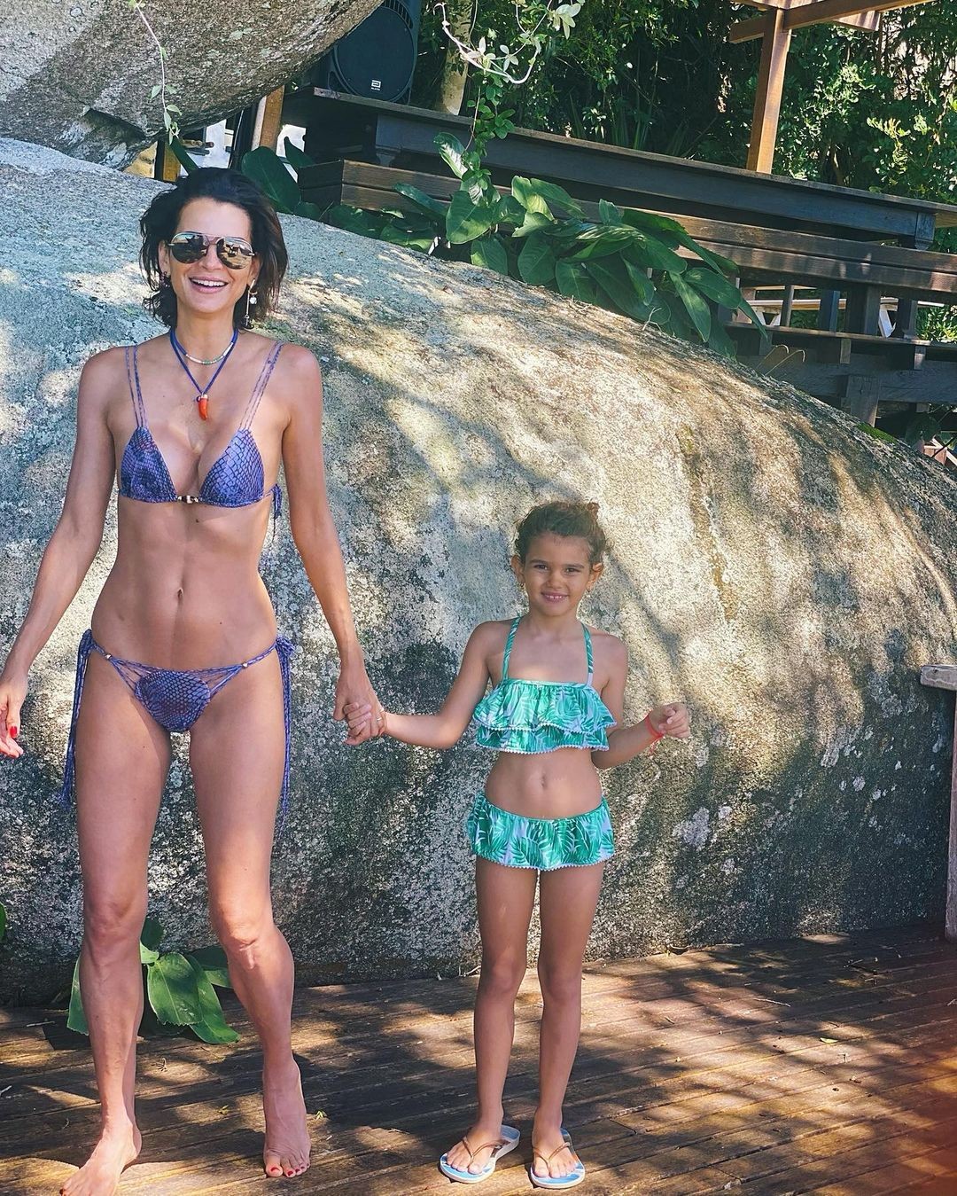 Fernanda Motta e a filha, Chloé, viajaram a Florianópolis para o Réveillon (Foto: Reprodução/Instagram)