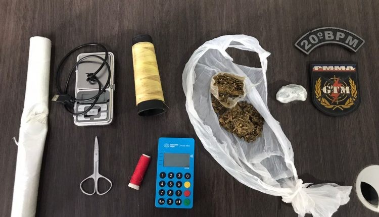 Mulher é presa pela segunda vez, em meno de um ano, por tráfico de drogas em São Luís