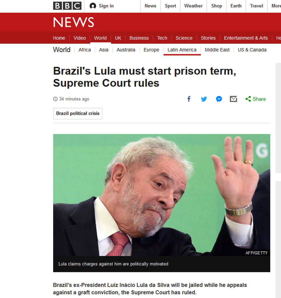 BBC (Foto: ReproduÃ§Ã£o/G1)