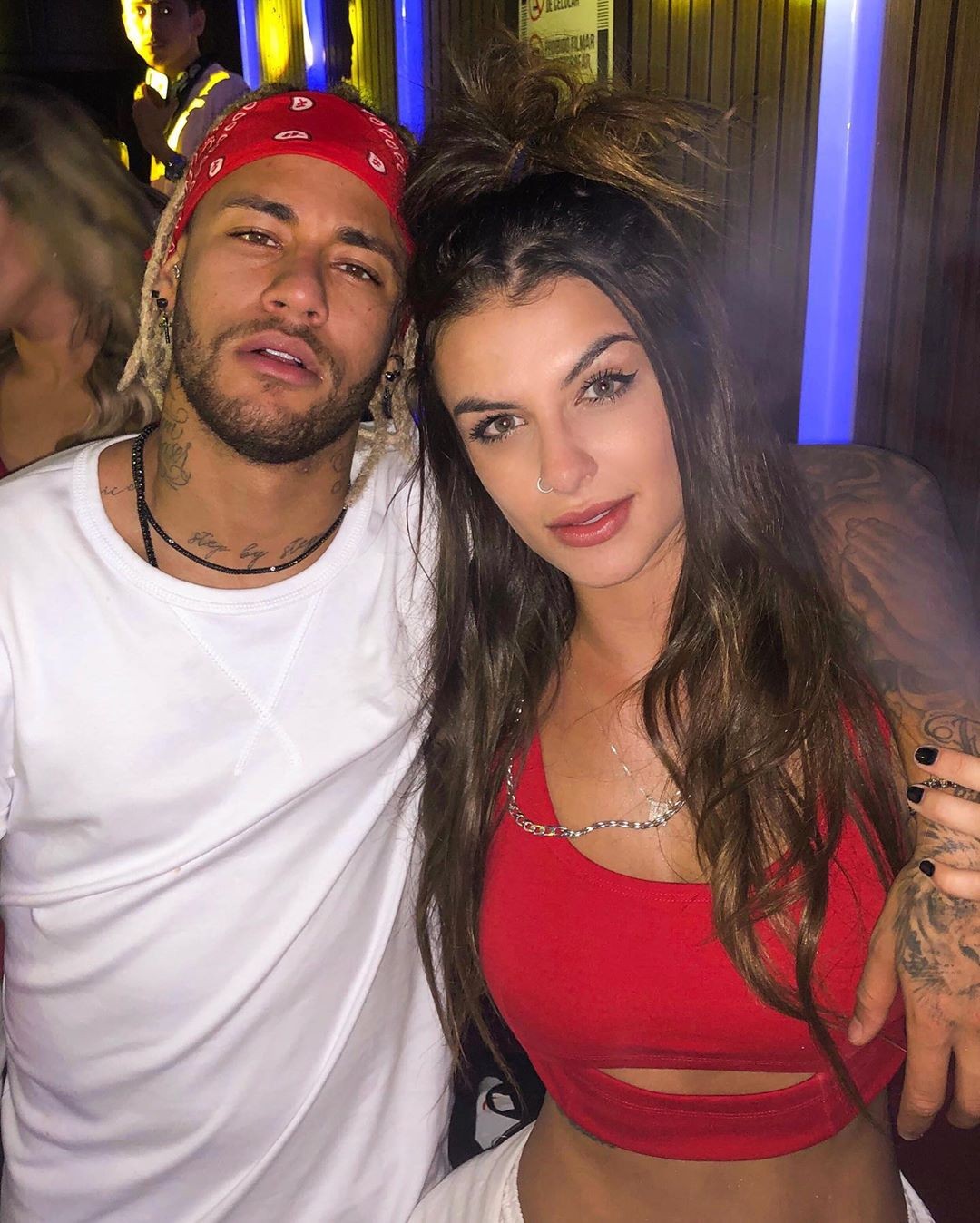 Neymar e Bárbara Labres em clique no Instagram (Foto: Instagram)
