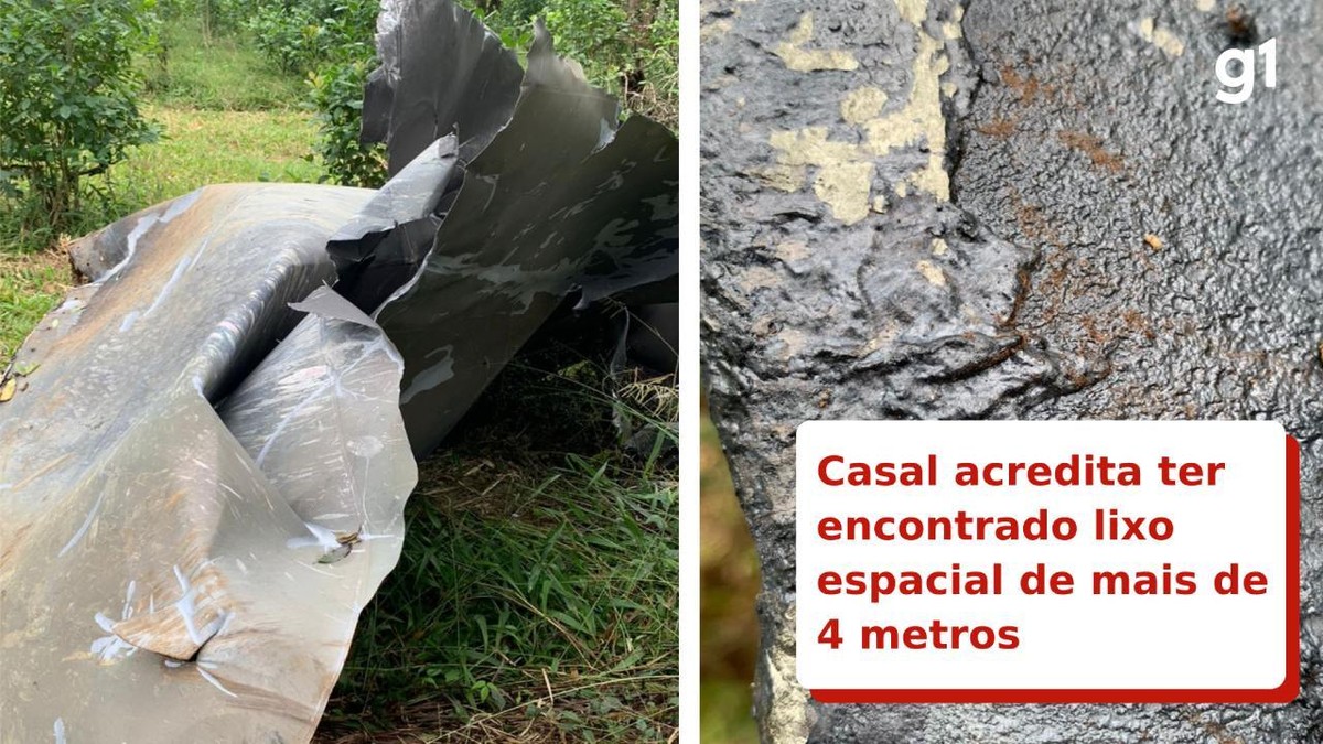 Casal acredita ter encontrado lixo espacial em propriedade rural do Paraná; VÍDEO E FOTOS | Campos Gerais e Sul