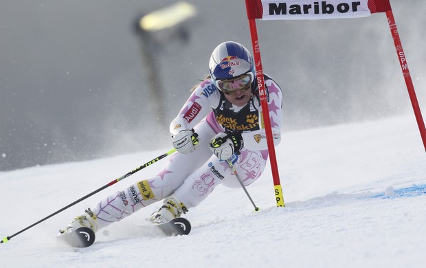 esqui alpino Lindsey Vonn na Copa do Mundo de Maribor (Foto: AP)