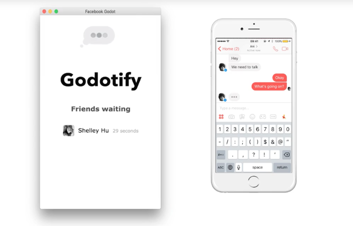 Godotify brinca com seus amigos no Facebook (Foto: Reprodução/The Next Web)