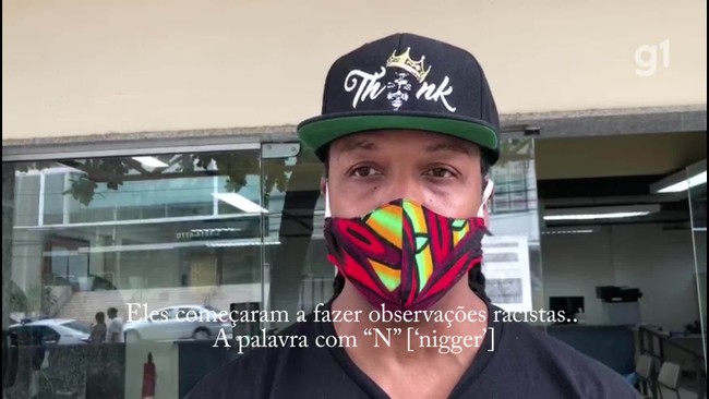 Turista americano explica que foi xingado com insultos racistas