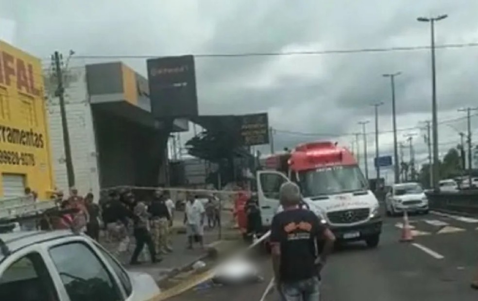 Mulher foi atropelada ao atravessar na faixa de pedestres em Marília (SP) — Foto: Divulgação/Arquivo Pessoal