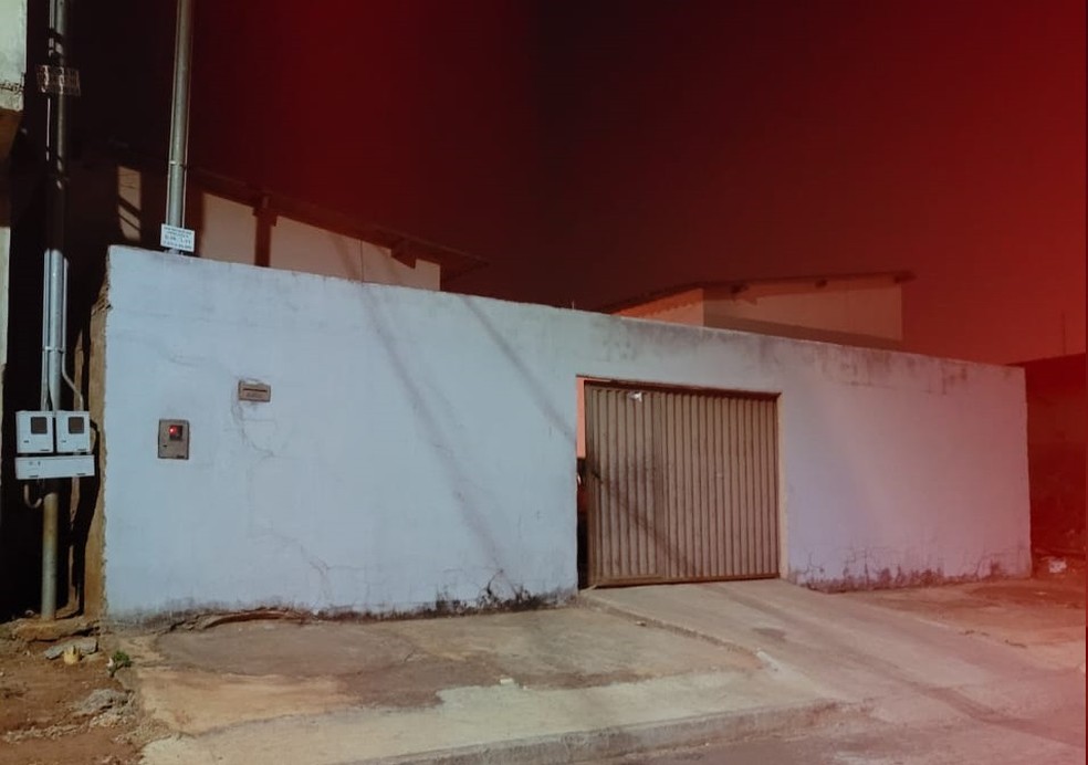 Casa em que Ana Luiza morou em Nerópolis por cinco meses — Foto: Reprodução