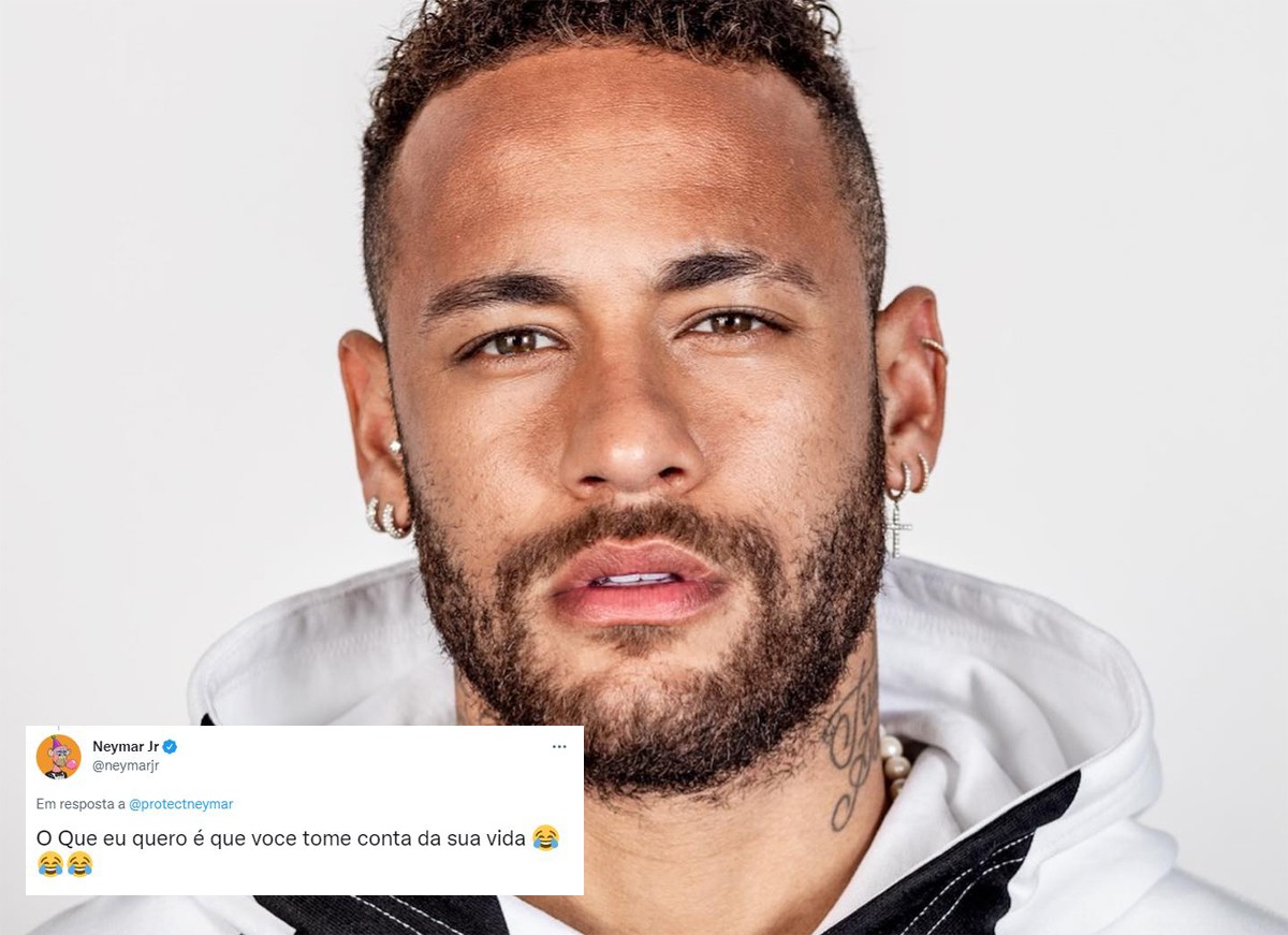 Neymar rebateu fã que disse que ele só queria vida de solteiro (Foto: Reprodução / Instagram e Twitter)