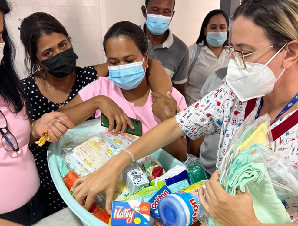 Hospital recebeu diversas doações para o recém-nascido — Foto: Arquivo pessoal