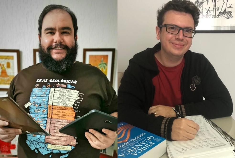 O ge&oacute;grafo, Bruno de Souza Santos e o f&iacute;sico, Yuri Alexandre Meyer &mdash; Foto: Arquivo pessoal