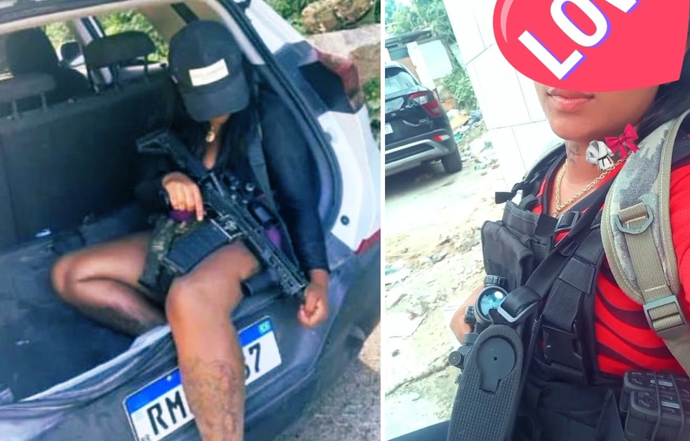 Faixa Rosa: sem ficha criminal, mas com armas nas redes sociais — Foto: Reprodução/redes sociais