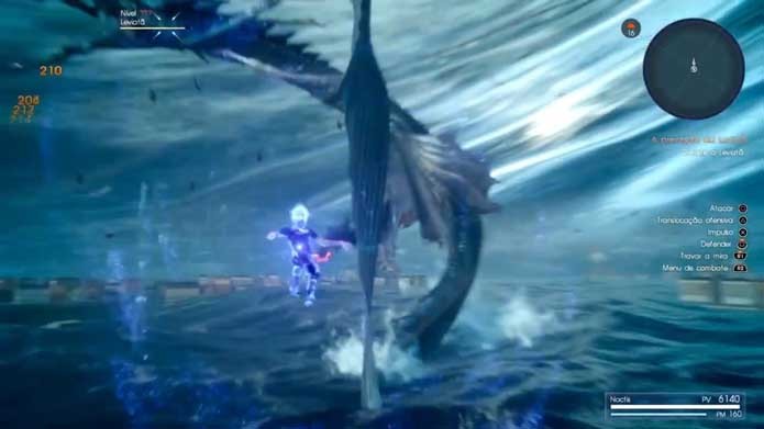 Use as novas habilidades para detonar o chefe em Final Fantasy XV (Foto: Reprodução/Murilo Molina)