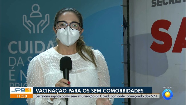 Secretária explica imunização do público geral, começando com pessoas 59+, em João Pessoa
