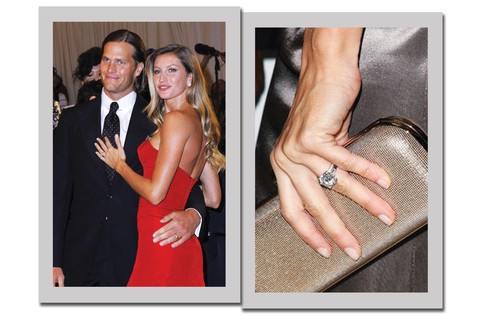 Gisele Bündchen ganhou de seu marido Tom Brady um imponente anel da Cartier avaliado em cerca de US$ 145 mil    