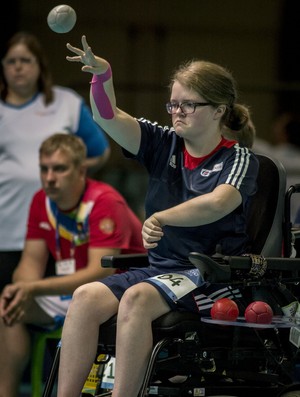 Claire Taggart evento-teste Rio 2016 bocha paralímpica (Foto: Daniel Zappe/MPIX/CPB)