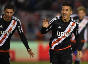 Driussi comemora gol do River Plate (Foto: Reprodução site oficial do River Plate)