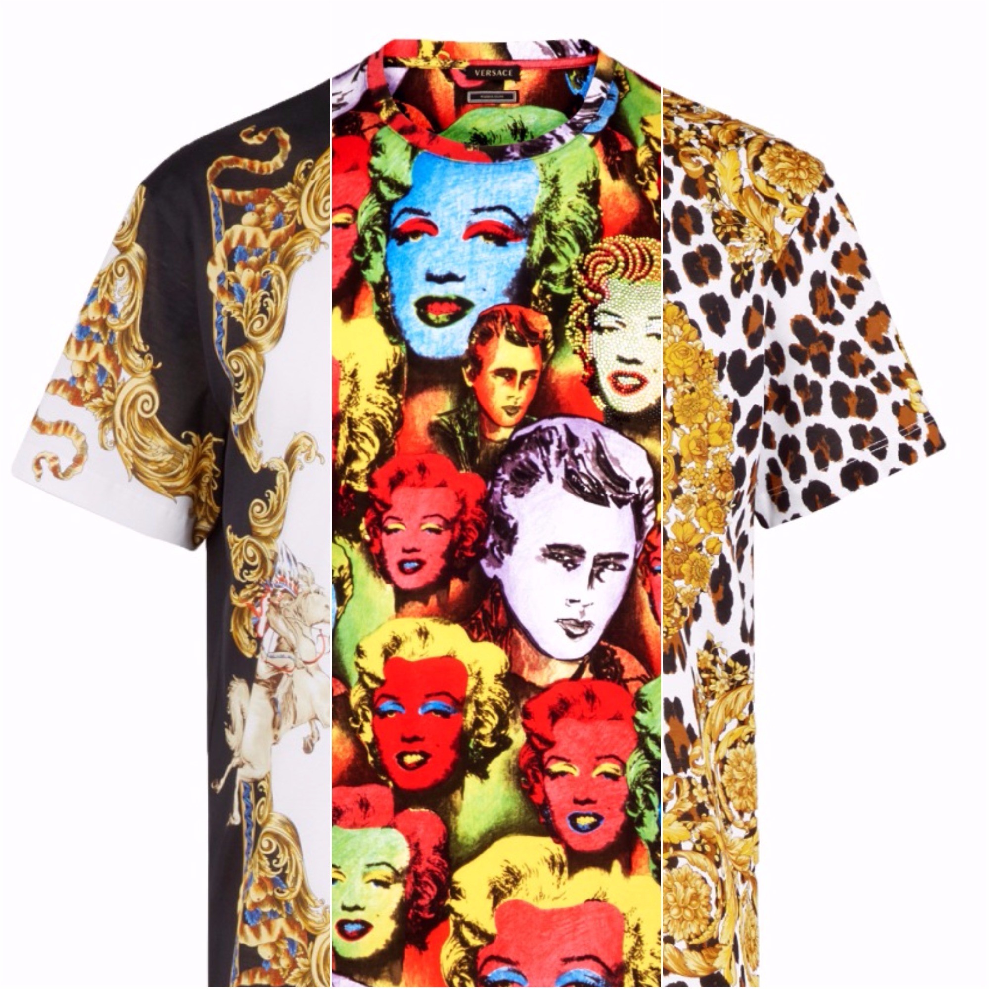 A nova coleção de camisetas estampadas da Versace (Foto: Divulgação)