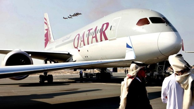 Avião da companhia aérea Qatar Airways (Foto: Divulgação)