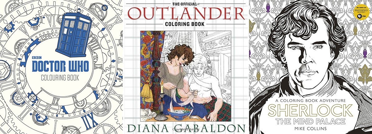 Os personagens de 'Doctor Who', 'Outlander' e 'Sherlock' também ganharam versões para colorir (Foto: Divulgação)