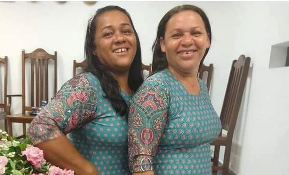 As irmãs Rute (esquerda) e Mércia (direita) morreram soterradas após deslizamento em Camaragibe, no Grande Recife — Foto: Reprodução/WhatsApp