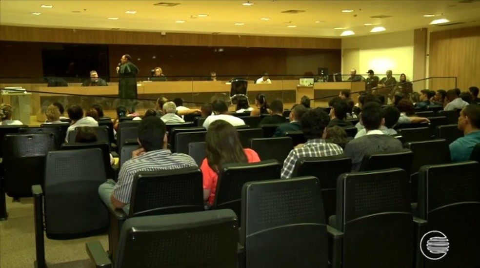 Ex-militar passou por julgamento nesta quinta-feira (Foto: ReproduÃ§Ã£o / TV Clube)