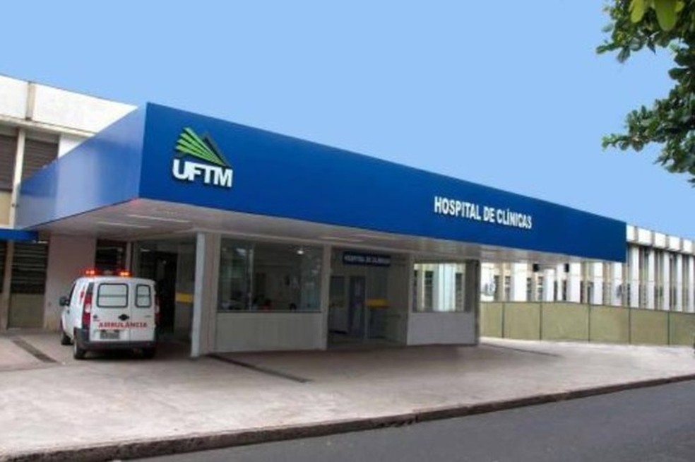 Entrada do HC-UFTM, em Uberaba — Foto:  Edmundo Gomide/Arquivo pessoal