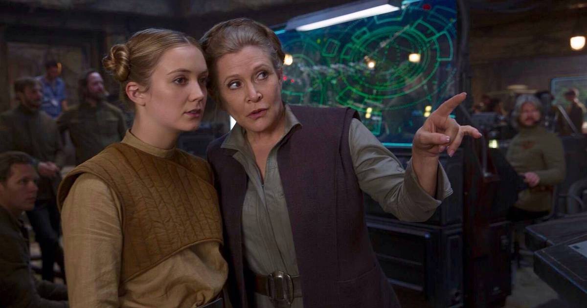 Billie Lourd e Carrie Fisher contracenaram a terceira trilogia de Star Wars (Foto: Divulgação)