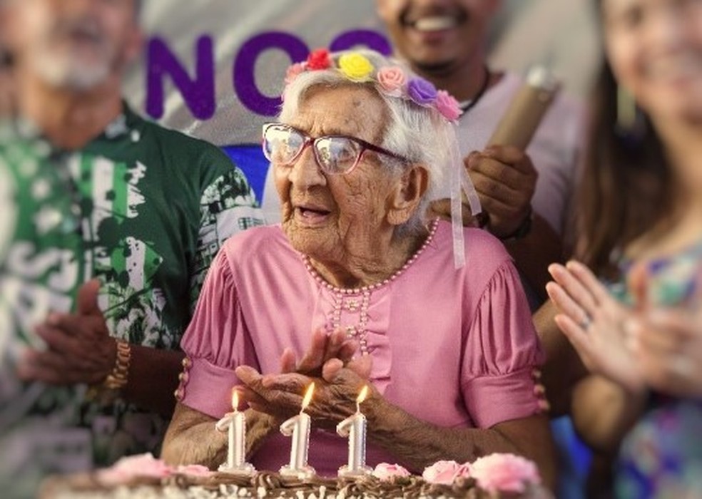 Maria Antônia Vaz, moradora de Pato Branco, nasceu em 5 de dezembro de 1911  — Foto: Arquivo pessoal 