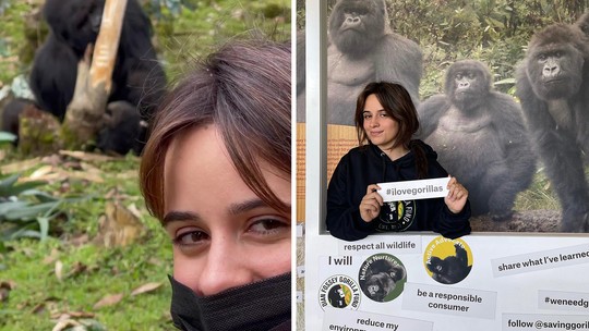 Camila Cabello fica frente a frente com gorila em Ruanda: "Nunca imaginei"; vídeo