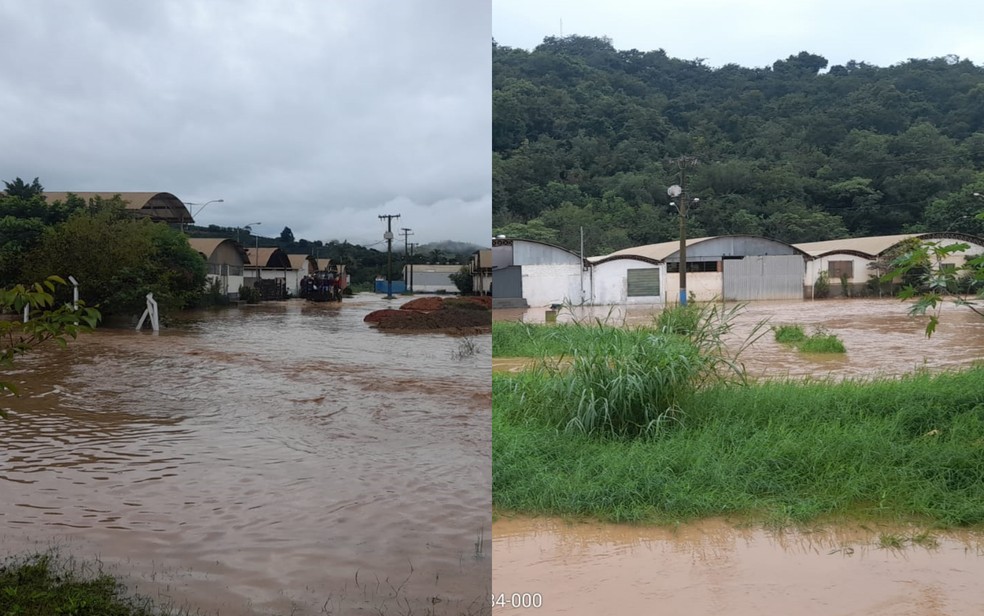 Heliodora: Fortes chuvas atingem cidades do Sul de MG, alagam ruas e deixam prejuízos — Foto: Defesa Civil