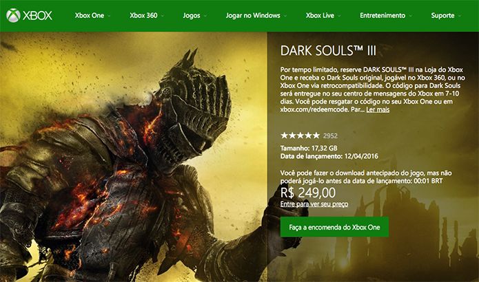 Clique em Faça a encomenda do Xbox One (Foto: Reprodução/Murilo Molina)