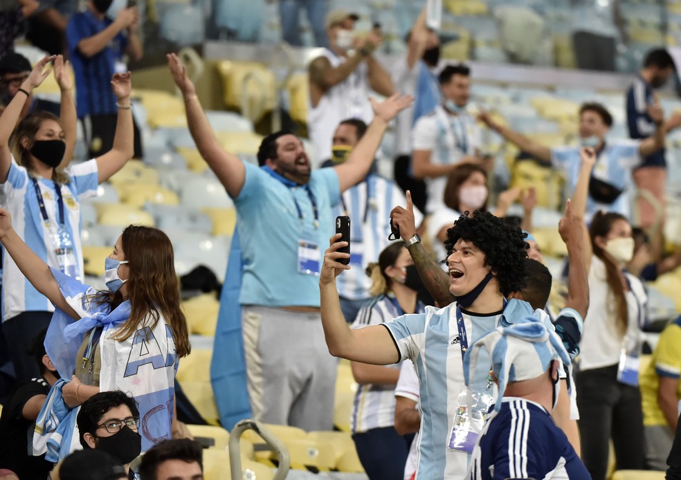 Final da Copa América teve público no Maracanã — Foto: André Durão