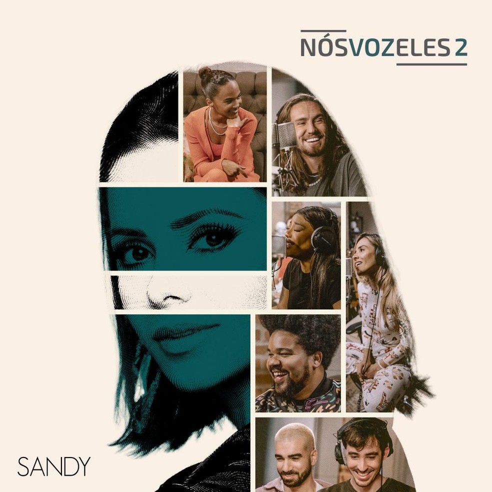 Capa do EP 'Nós, Voz, Eles 2', de Sandy — Foto: Divulgação