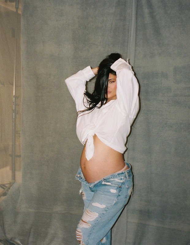 Kylie Jenner em sua segunda gravidez (Foto: Reprodução/Instagram)