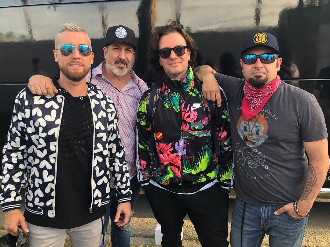 Lance Bass, Joey Fatone, JC Chasez e Chris Kirkpatrick  (Foto: Instagram/ Reprodução)