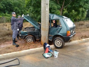Motorista morreu no local  (Foto: Divulgação / Jornal Ita News)
