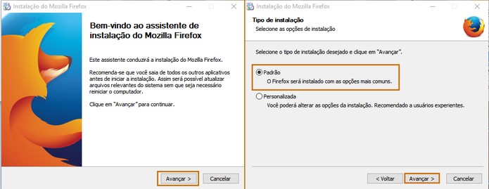 O instalador offline do Firefox será executado no computador (Foto: Reprodução/Barbara Mannara)