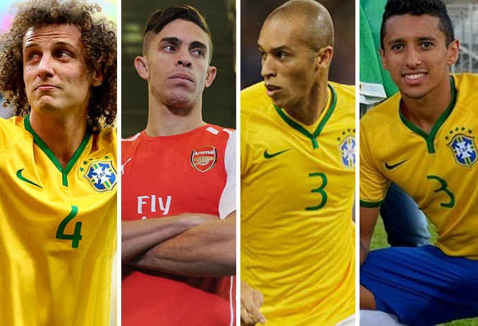 Montagem zagueiros Seleção Brasil (Foto: GloboEsporte.com)