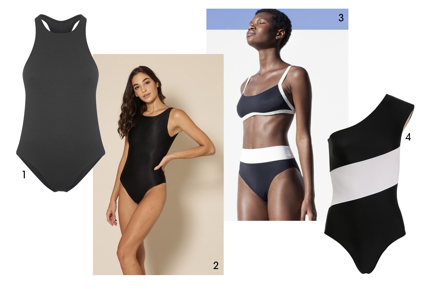 1. Osklen, 2. Feline, 3. Chapéu Beachwear, 4. Adriana Degreas (Foto: Reprodução)