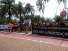 Sindicatos realizam ato contra privatização de estatais em Maceió