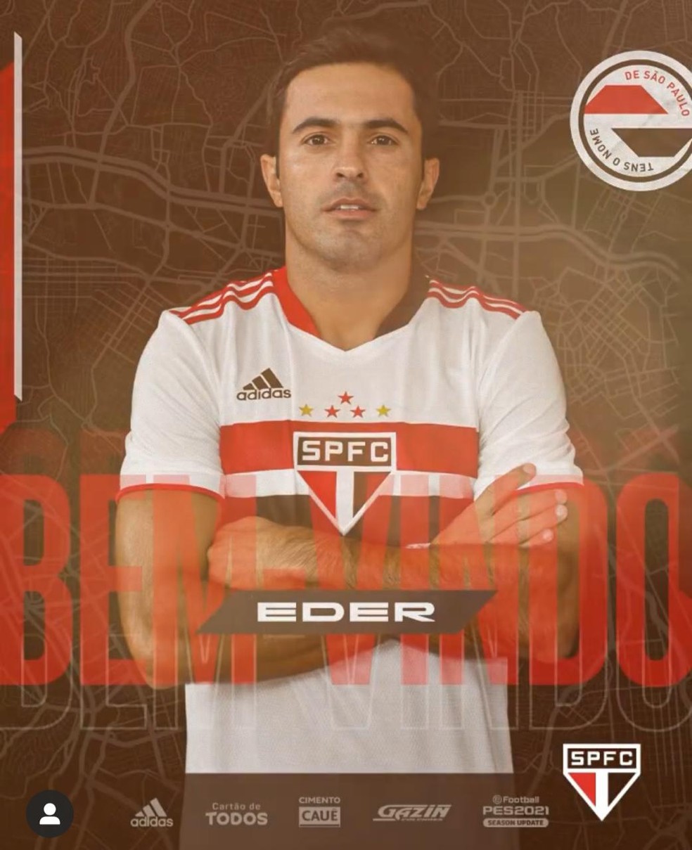 SPFC anuncia contratação do atacante Éder