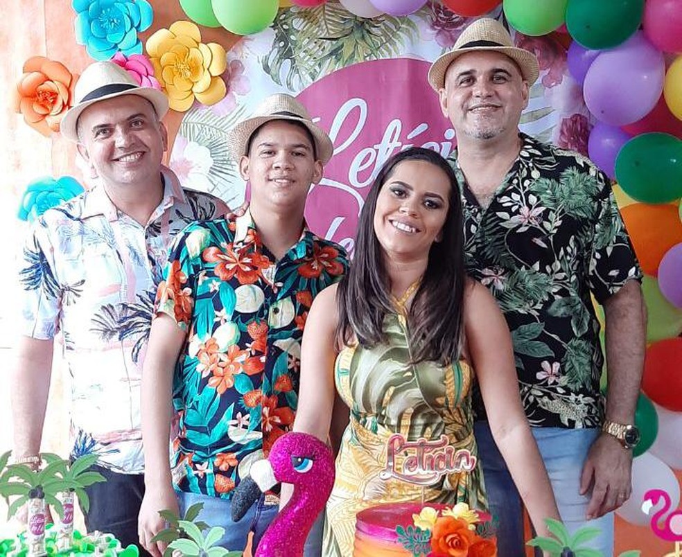 Família de Alan e Letícia — Foto: Arquivo pessoal / Edilson Lins