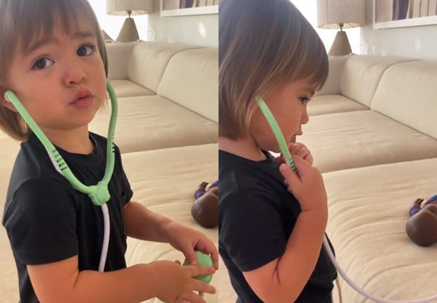 Zoe brincando de médica (Foto: Reprodução/Instagram)