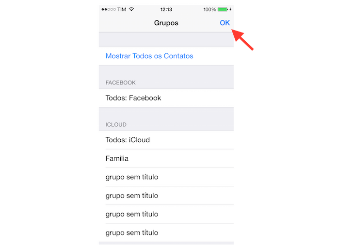 Ocultando contatos da agenda do iOS (Foto: Reprodu??o/Mar