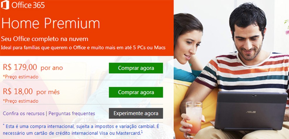 Microsoft, finalmente, disponibiliza pagamento do Office 365 para o Brasil  | Notícias | TechTudo